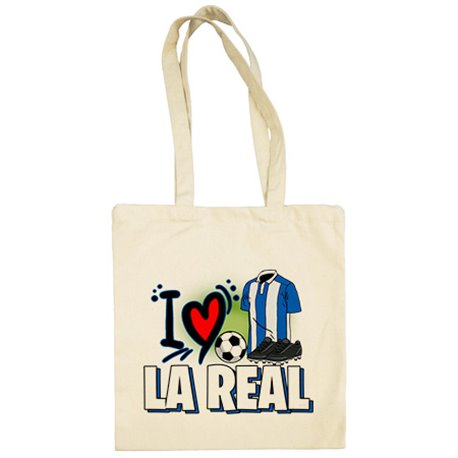 Bolsa de tela para enamorado de su equipo de fútbol de la real