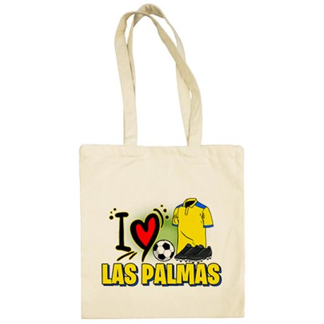 Bolsa de tela para enamorado de su equipo de fútbol de Las Palmas