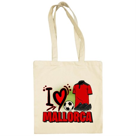 Bolsa de tela para enamorado de su equipo de fútbol de Mallorca