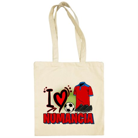 Bolsa de tela para enamorado de su equipo de fútbol de numancia