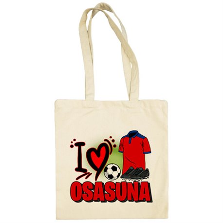 Bolsa de tela para enamorado de su equipo de fútbol de Osasuna (DESACTIVAR)