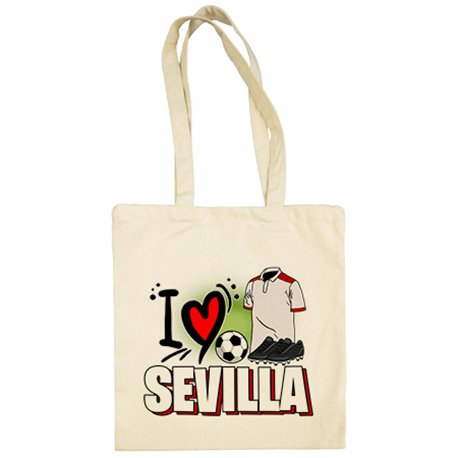 Bolsa de tela para enamorado de su equipo de fútbol de Sevilla