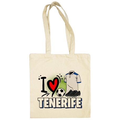 Bolsa de tela para enamorado de su equipo de fútbol de Tenerife