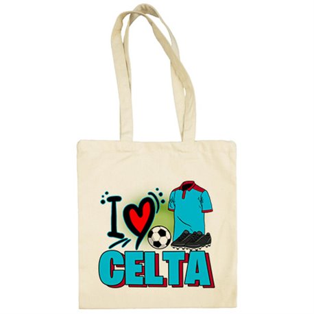 Bolsa de tela para enamorado de su equipo de fútbol del Celta