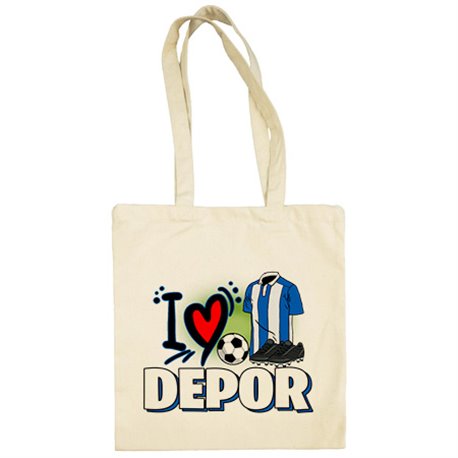 Bolsa de tela para enamorado de su equipo de fútbol del Depor