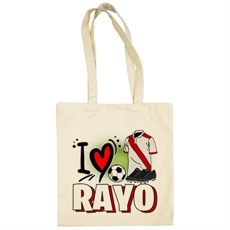 Bolsa de tela para enamorado de su equipo de fútbol del Rayo