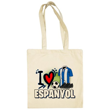 Bolsa de tela para enamorado de su equipo de fútbol espanyol