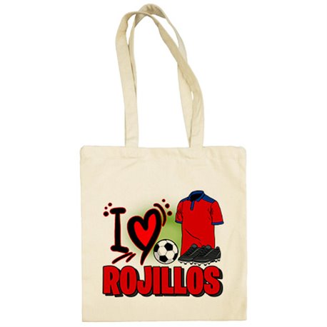 Bolsa de tela para enamorado rojillo de su equipo de fútbol