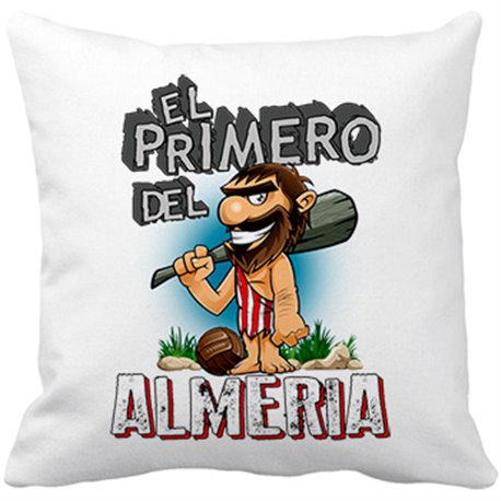 Cojín con relleno frase el primero del Almería para hincha de su equipo de fútbol