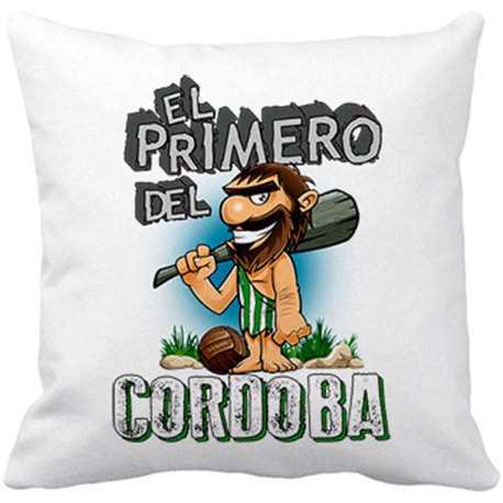 Cojín con relleno frase el primero del Córdoba para hincha de su equipo de fútbol