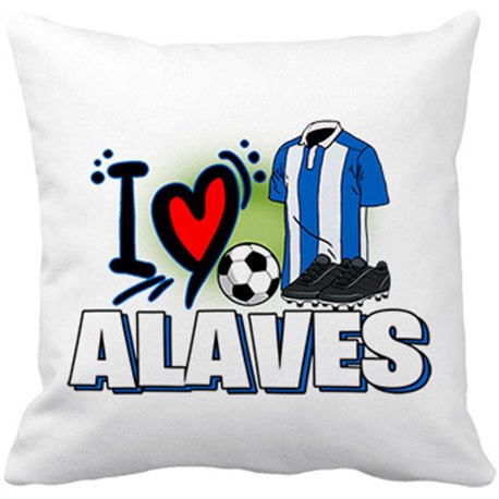 Cojín con relleno para enamorado de su equipo de fútbol de alavés