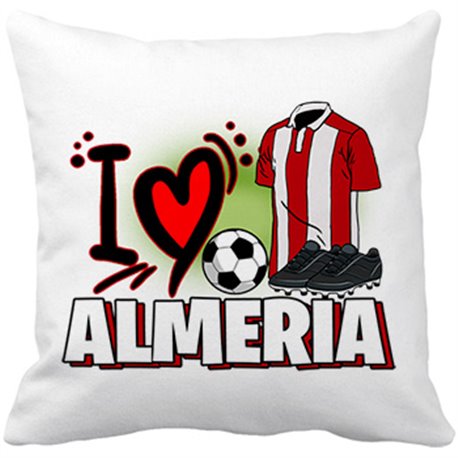 Cojín con relleno para enamorado de su equipo de fútbol de Almería