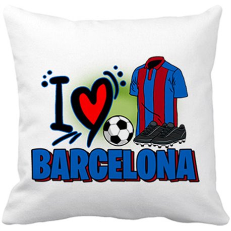 Cojín con relleno para enamorado de su equipo de fútbol de Barcelona