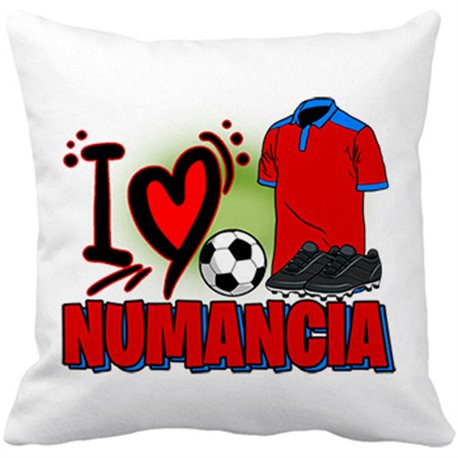 Cojín con relleno para enamorado de su equipo de fútbol de numancia