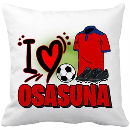 Cojín con relleno para enamorado de su equipo de fútbol de Osasuna (DESACTIVAR)