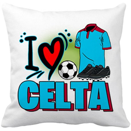 Cojín con relleno para enamorado de su equipo de fútbol del Celta