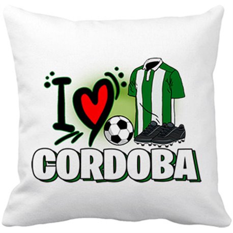 Cojín con relleno para enamorado de su equipo de fútbol del Córdoba
