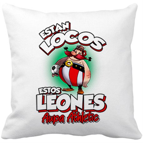 Cojín con relleno parodia de Obelis para aficionados al fútbol del Athletic