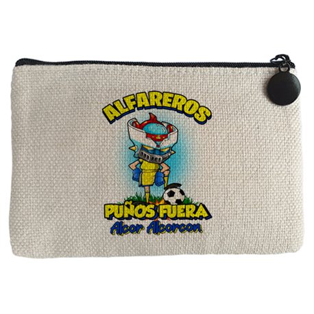 Monedero frase alfareros puños fuera parodia robot de los 80 para nostálgicos futboleros de Alcorcón