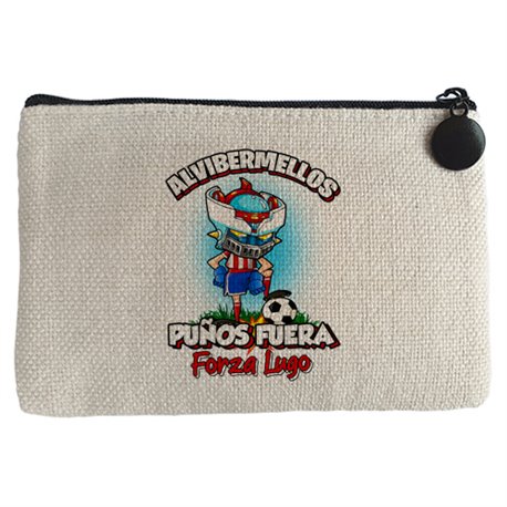 Monedero frase alvibermellos puños fuera parodia robot de los 80 para nostálgicos futboleros de Lugo