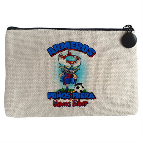 Monedero frase armeros puños fuera parodia robot de los 80 para nostálgicos futboleros de Eibar