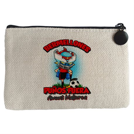 Monedero frase Bermellones puños fuera parodia robot de los 80 para nostálgicos futboleros de Mallorca