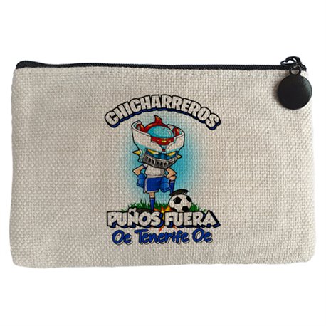 Monedero frase chicharreros puños fuera parodia robot de los 80 para nostálgicos futboleros de Tenerife