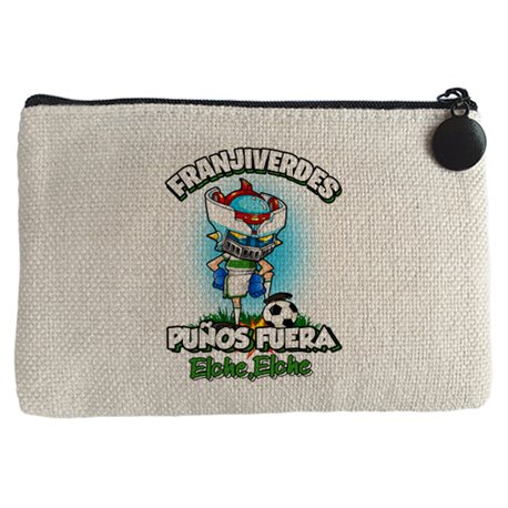 Monedero frase franjiverdes puños fuera parodia robot de los 80 para nostálgicos futboleros de Elche