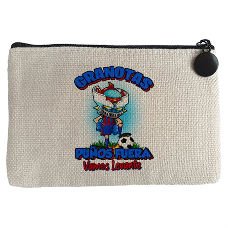 Monedero frase granotas puños fuera parodia robot de los 80 para nostálgicos futboleros de Levante