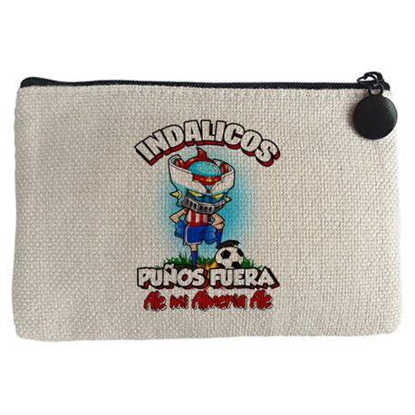 Monedero frase indálicos puños fuera parodia robot de los 80 para nostálgicos futboleros de Almería