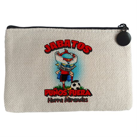 Monedero frase jabatos puños fuera parodia robot de los 80 para nostálgicos futboleros del Mirandés