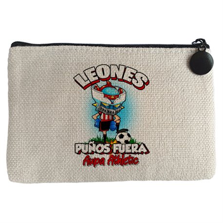 Monedero frase leones puños fuera parodia robot de los 80 para nostálgicos futboleros del Athletic
