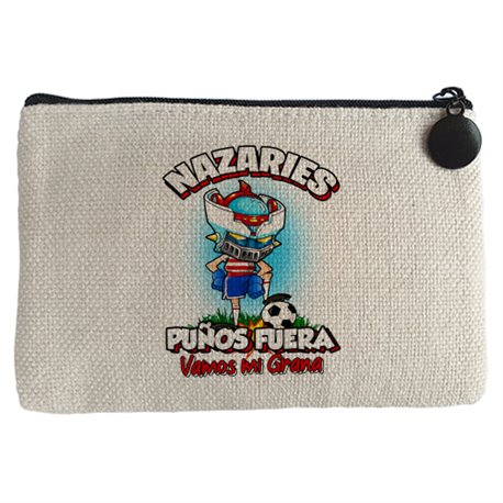 Monedero frase nazaries puños fuera parodia robot de los 80 para nostálgicos futboleros de Granada