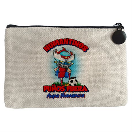 Monedero frase numantinos puños fuera parodia robot de los 80 para nostálgicos futboleros