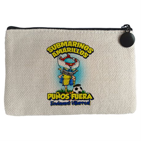 Monedero frase submarinos amarillos puños fuera parodia robot de los 80 para nostálgicos futboleros de Villarreal