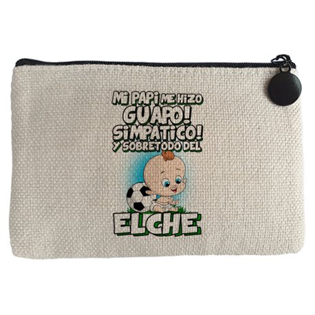 Monedero mi papi me hizo guapo simpático y sobretodo aficionado al fútbol de Elche