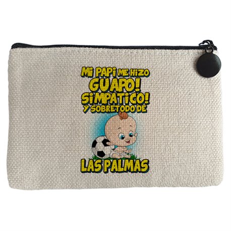 Monedero mi papi me hizo guapo simpático y sobretodo aficionado al fútbol de Las Palmas
