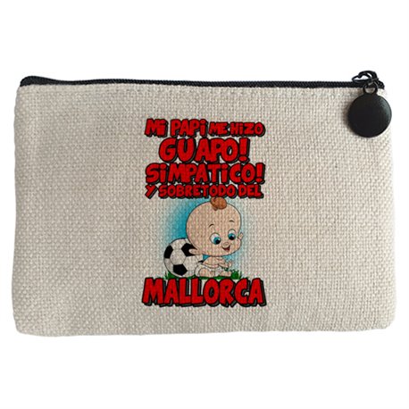 Monedero mi papi me hizo guapo simpático y sobretodo aficionado al fútbol de Mallorca