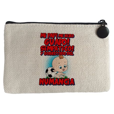 Monedero mi papi me hizo guapo simpático y sobretodo aficionado al fútbol de Numancia