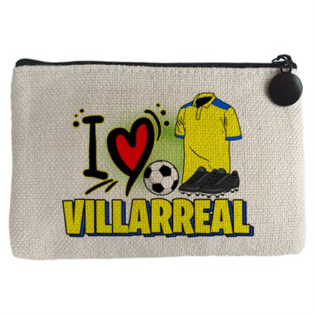 Monedero para enamorado de su equipo de fútbol de Villarreal