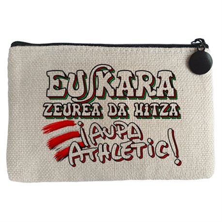 Monedero para futboleros frase aupa athletic euskara zeurea da hitza