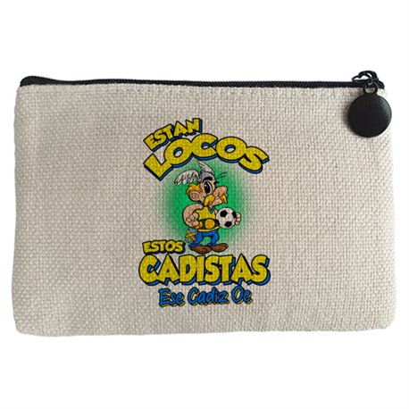Monedero parodia de Asteris para aficionados al fútbol de Cádiz