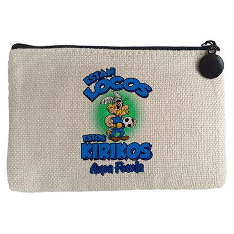 Monedero parodia de Asteris para aficionados al fútbol de Fuenlabrada