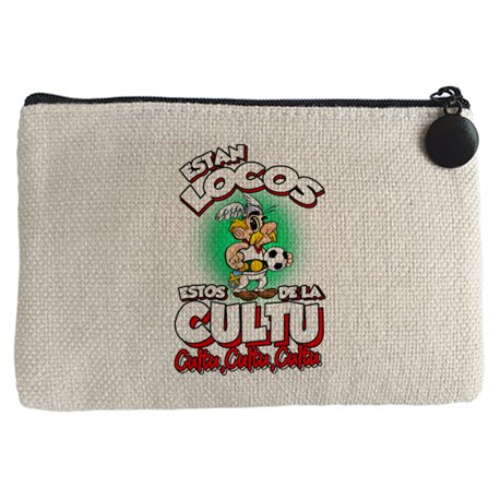 Monedero parodia de Asteris para aficionados al fútbol de la Cultu