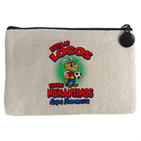 Monedero parodia de Asteris para aficionados al fútbol de numancia