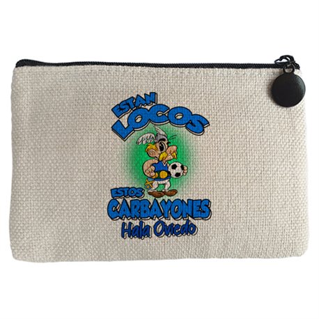 Monedero parodia de Asteris para aficionados al fútbol de Oviedo