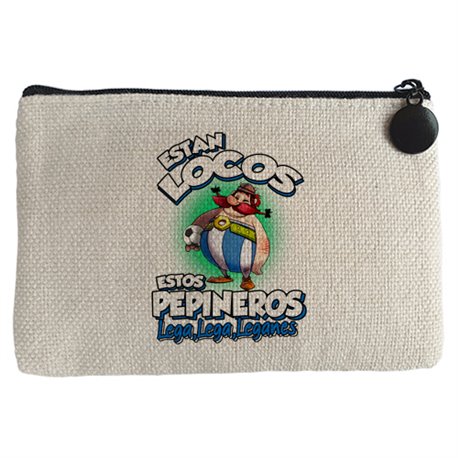 Monedero parodia de Obelis para aficionados al fútbol de Leganés