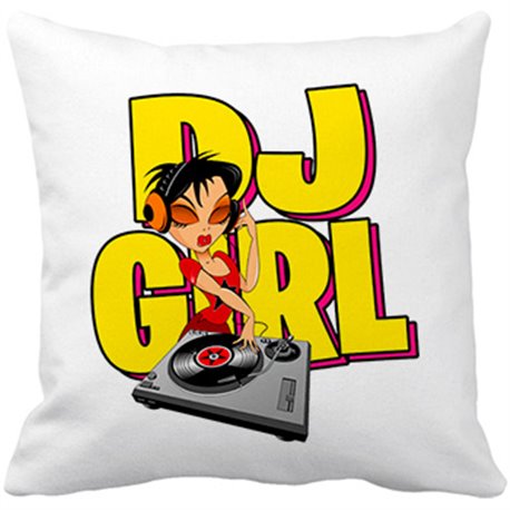 Cojín con relleno DJ Girl