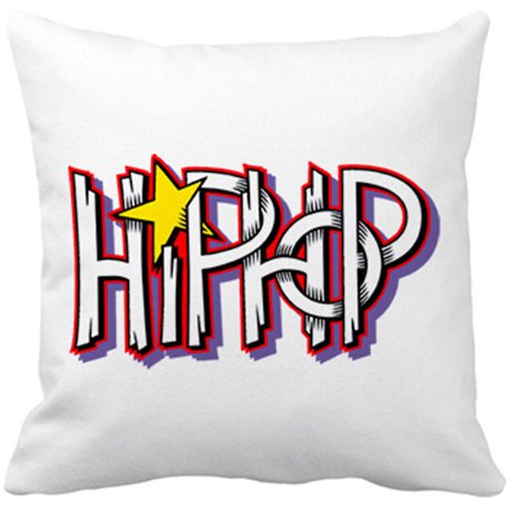 Cojín con relleno Estrella del Hip Hop