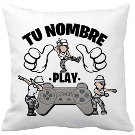 Cojín con relleno frase este gamer vicia parodia pose Dab Floss personalizable con nombre ejemplo